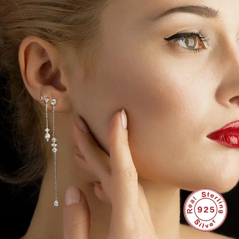 Boucles d'oreilles en argent 925 pour femmes - BMYANY