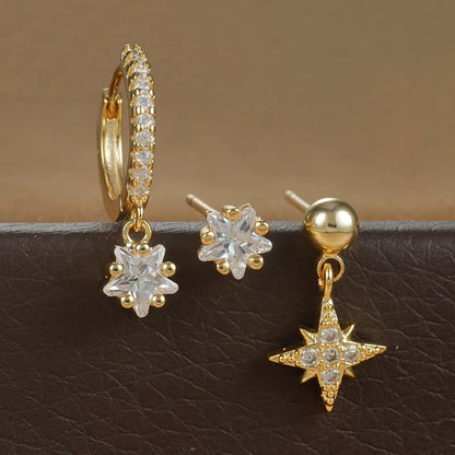 Boucles d'oreilles à pompons tendance en micro zircons incrustés - BMYANY