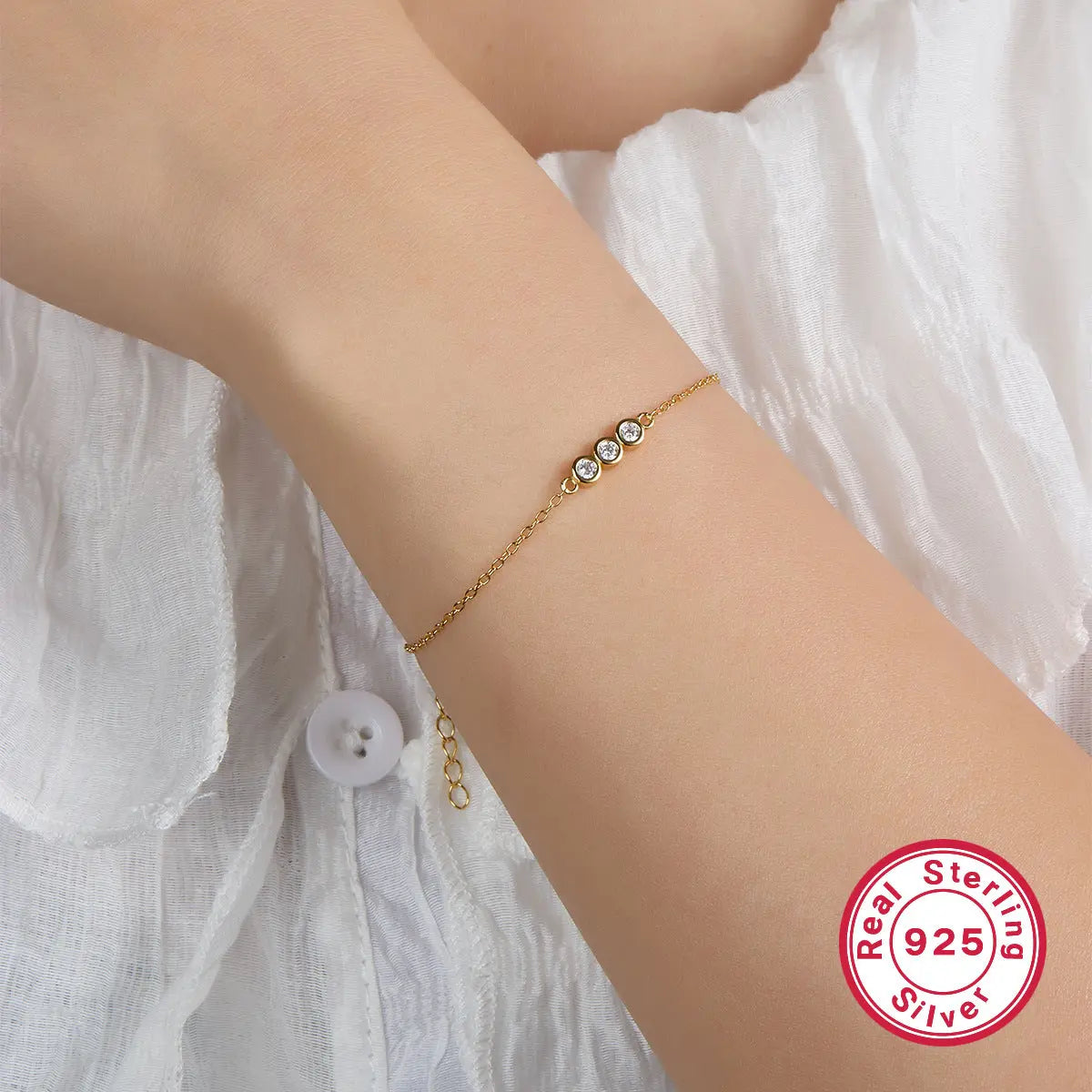Bracelet Argent 925 Géométrique Femme - Style Européen Moderne - BMYANY