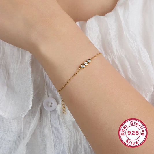 Bracelet Argent 925 Géométrique Femme - Style Européen Moderne - BMYANY