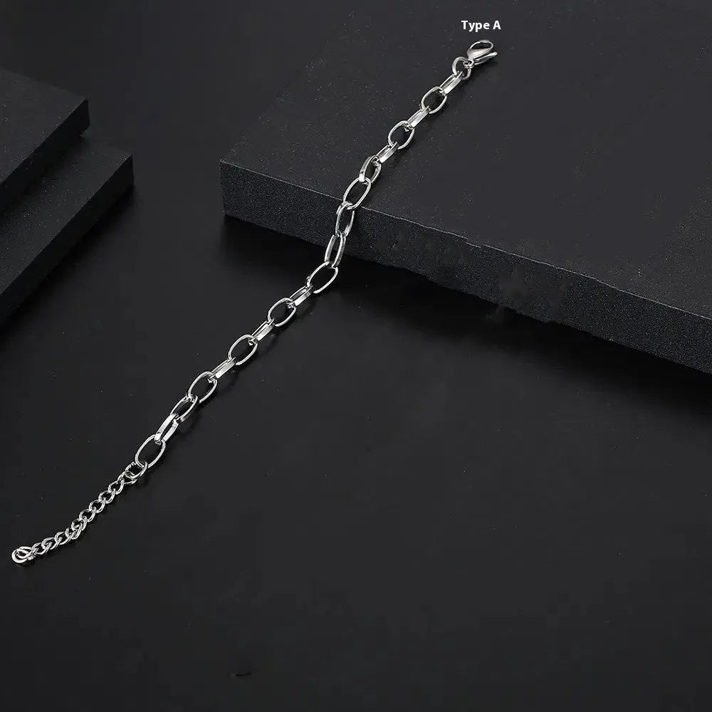 Bracelet Chaîne en Acier Inoxydable Forme Spéciale Hip Hop pour Homme - BMYANY
