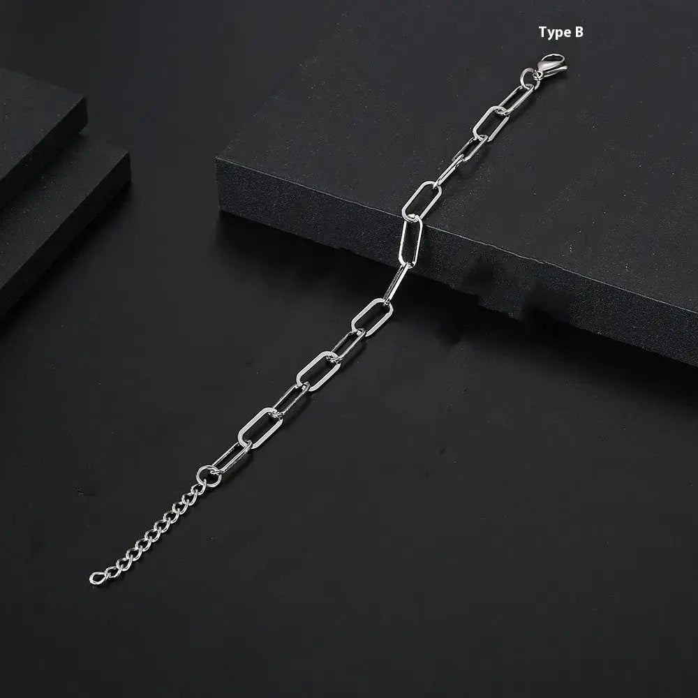Bracelet Chaîne en Acier Inoxydable Forme Spéciale Hip Hop pour Homme - BMYANY