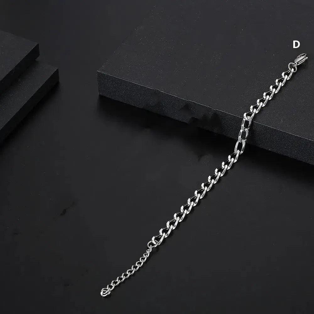 Bracelet Chaîne en Acier Inoxydable Forme Spéciale Hip Hop pour Homme - BMYANY