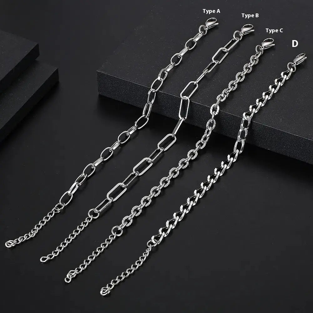 Bracelet Chaîne en Acier Inoxydable Forme Spéciale Hip Hop pour Homme - BMYANY