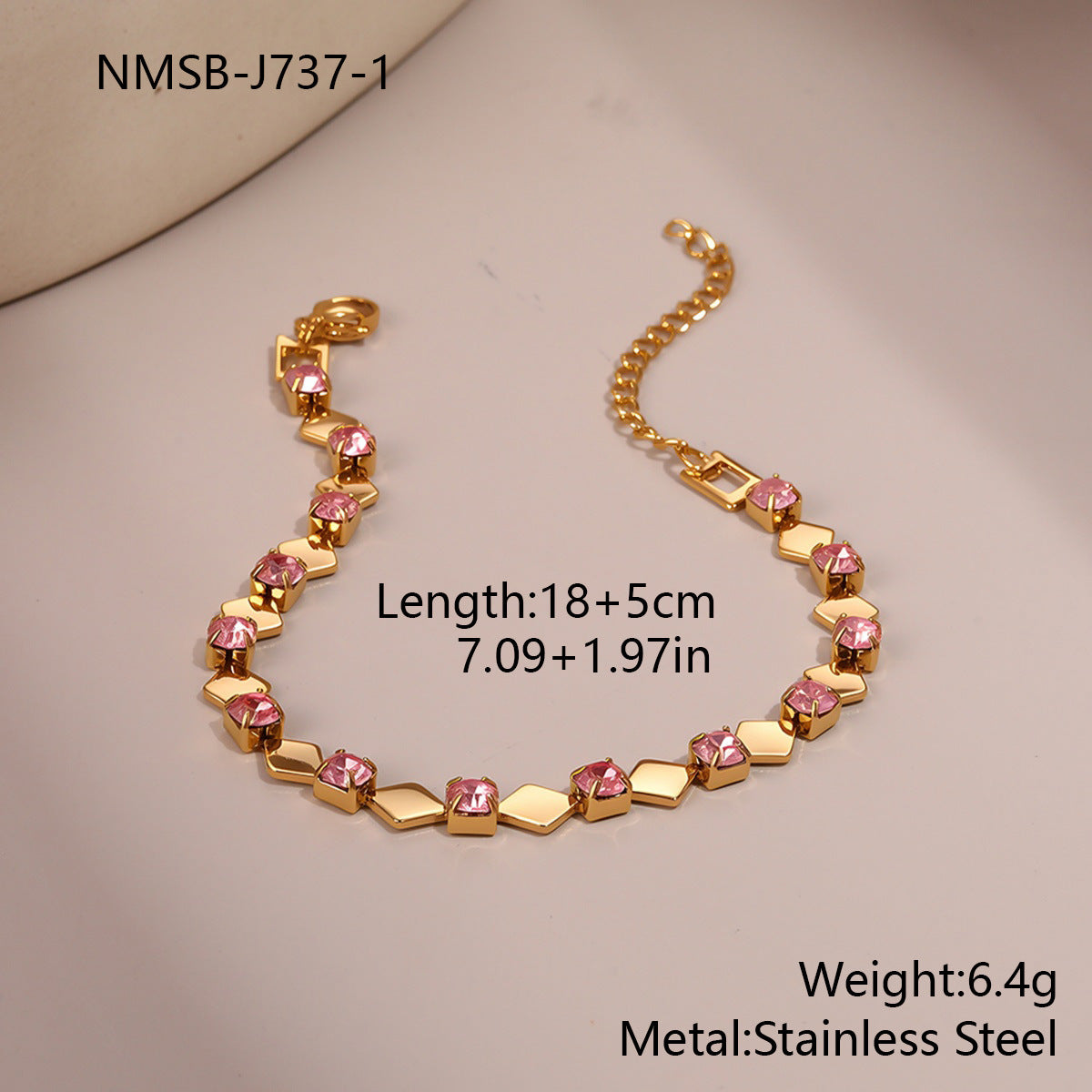 Bracelet Femmes Zircon Coloré - Bijou Élégant Haute Qualité Anti Décoloration - BMYANY