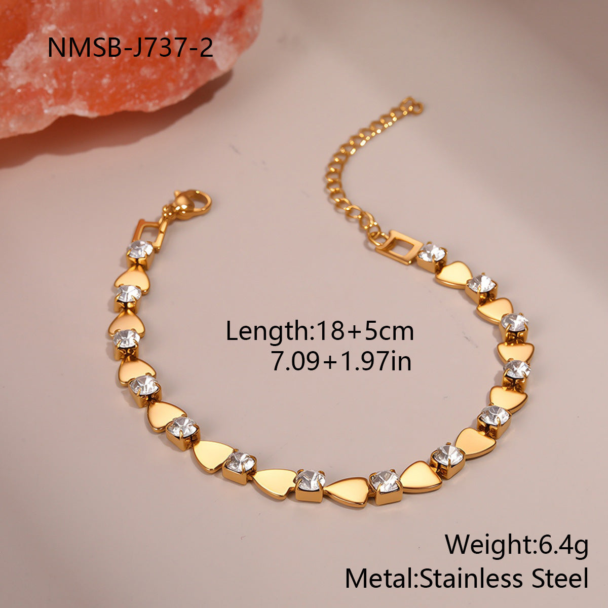Bracelet Femmes Zircon Coloré - Bijou Élégant Haute Qualité Anti Décoloration - BMYANY