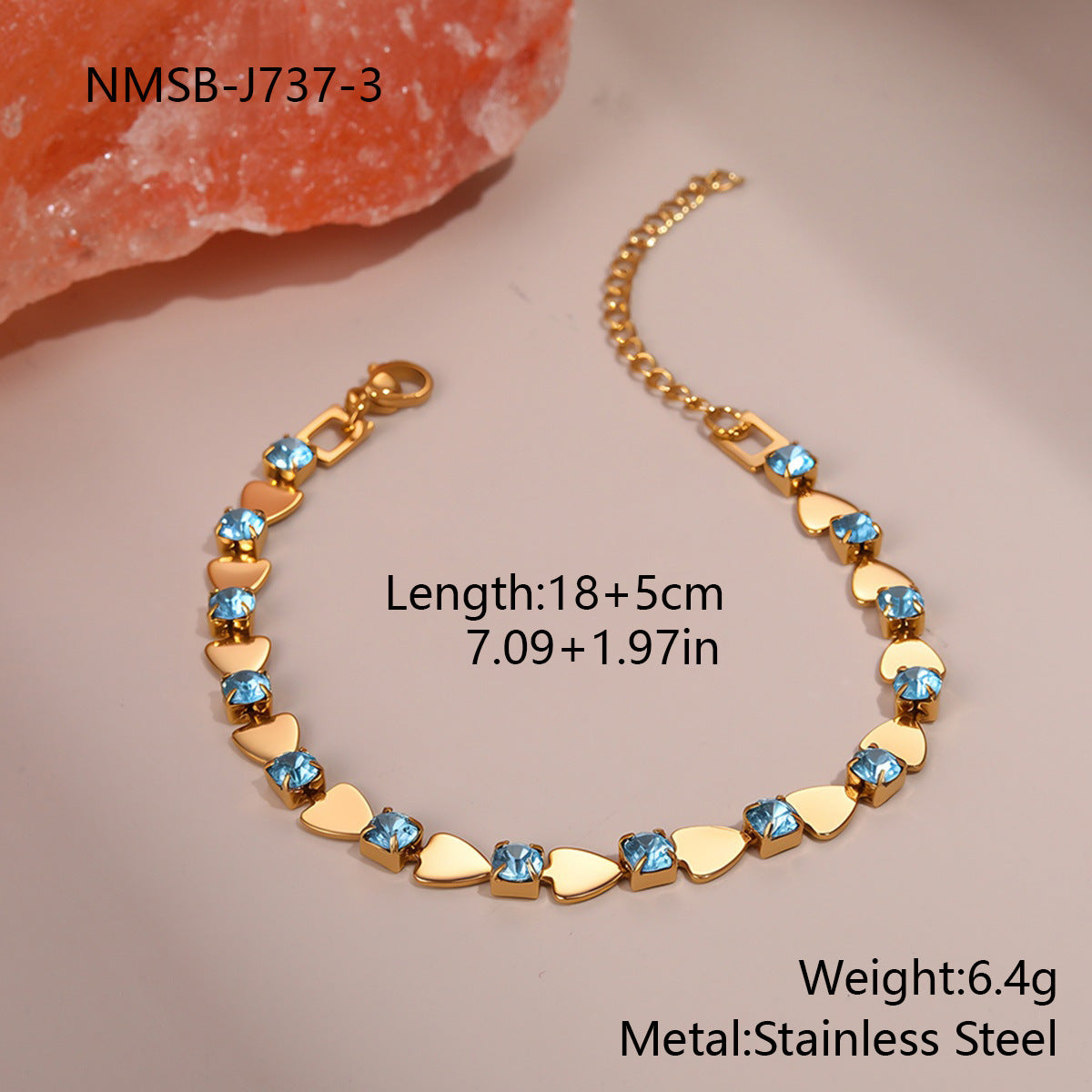 Bracelet Femmes Zircon Coloré - Bijou Élégant Haute Qualité Anti Décoloration - BMYANY
