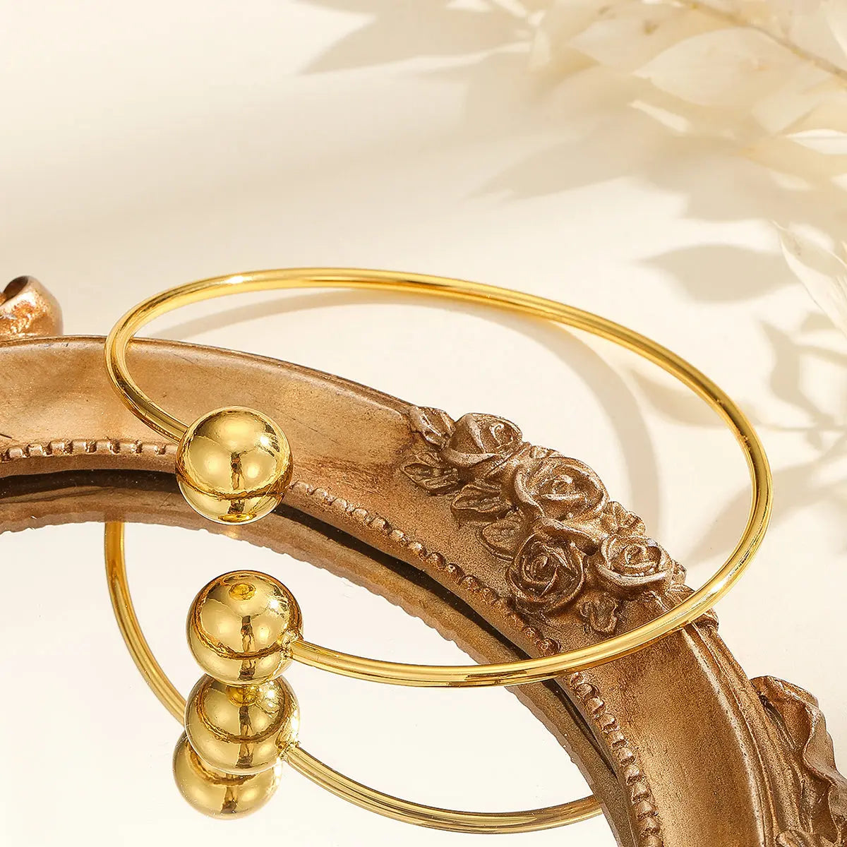 Bracelet Jonc Ouvert Plaqué Or pour Femme - BMYANY