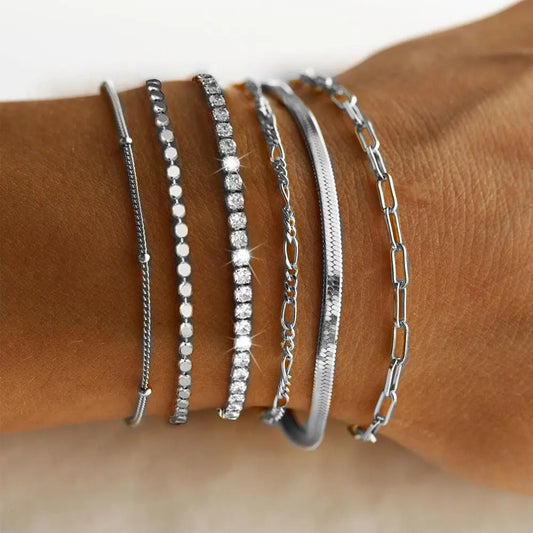 Bracelet Multicouche Chaîne Métal Tendance - BMYANY