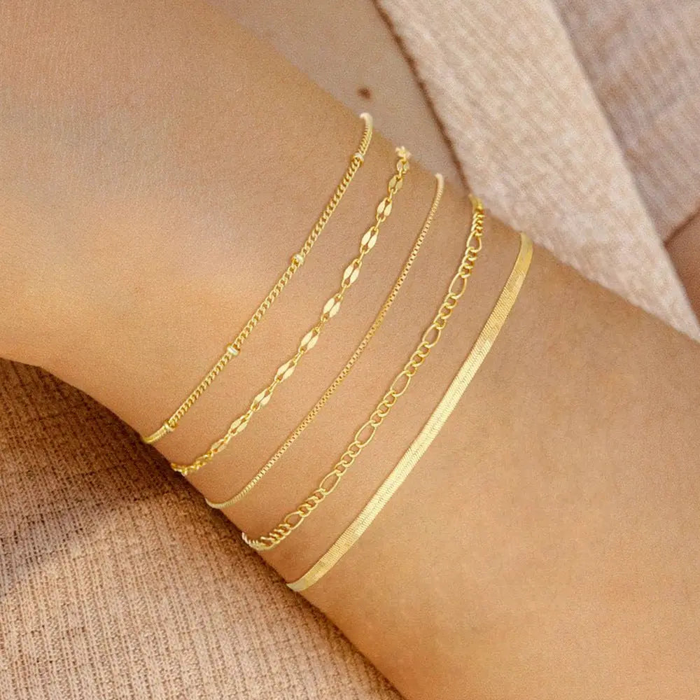 Bracelet Multicouche Chaîne Métal Tendance - BMYANY