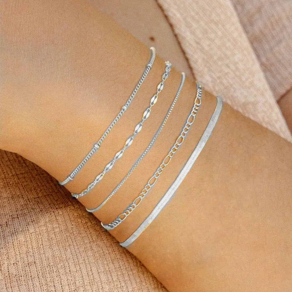Bracelet Multicouche Chaîne Métal Tendance - BMYANY