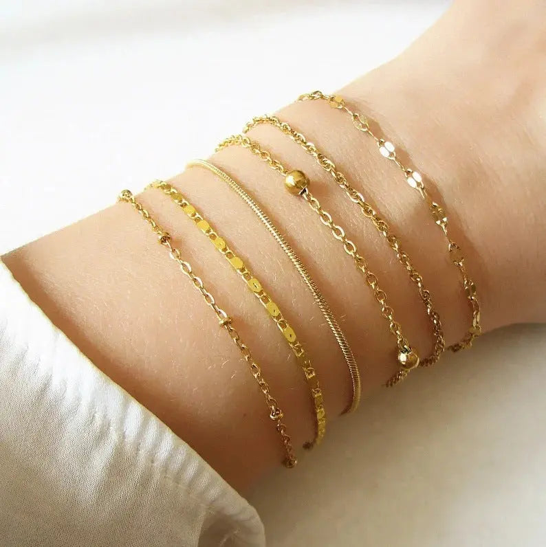 Bracelet Multicouche Chaîne Métal Tendance - BMYANY