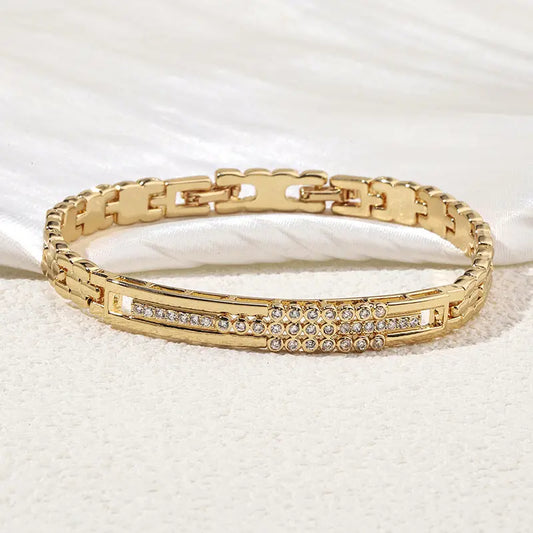 Bracelet Zircon Micro Incrusté - Style Japonais Coréen Simple Tempérament - BMYANY