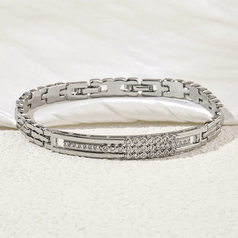 Bracelet Zircon Micro Incrusté - Style Japonais Coréen Simple Tempérament - BMYANY