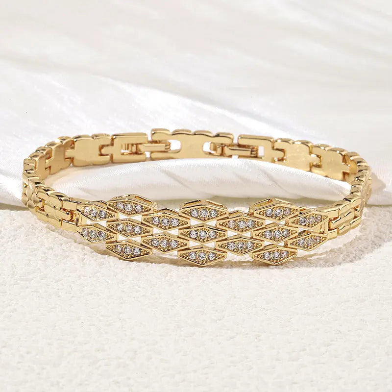 Bracelet Zircon Micro Incrusté - Style Japonais Coréen Simple Tempérament - BMYANY