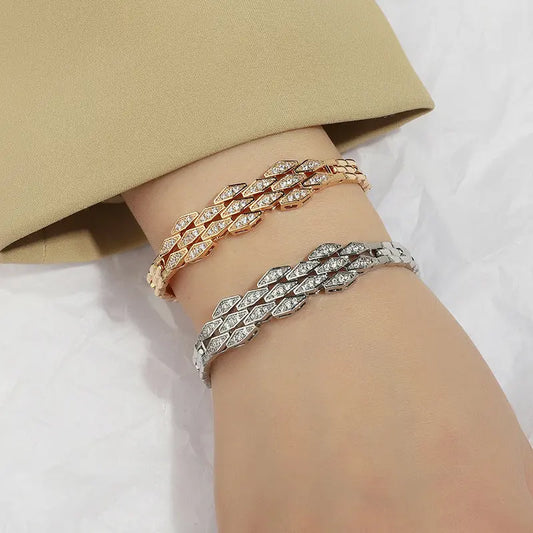 Bracelet Zircon Micro Incrusté - Style Japonais Coréen Simple Tempérament - BMYANY