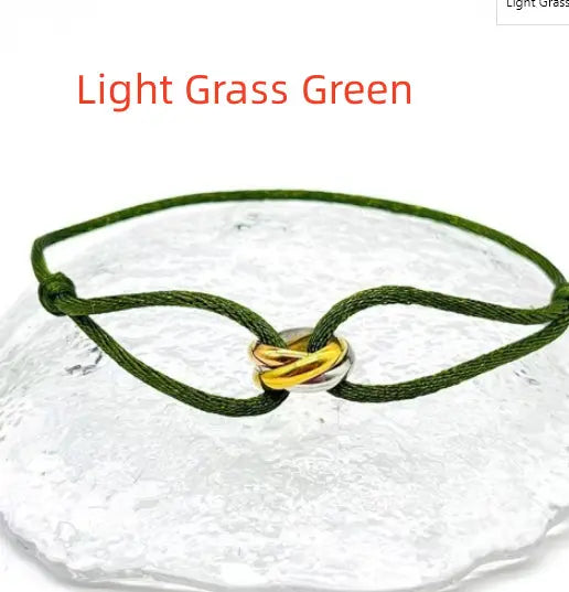Bracelet ajustable Acier Inoxydable trois anneaux - DIY personnalisable - BMYANY
