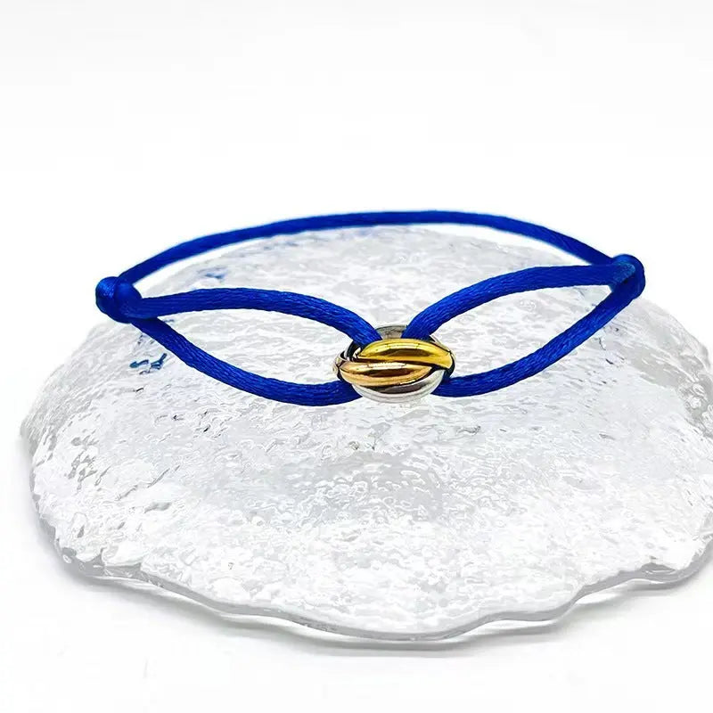 Bracelet ajustable Acier Inoxydable trois anneaux - DIY personnalisable - BMYANY