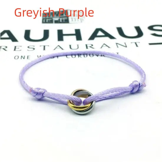 Bracelet ajustable Acier Inoxydable trois anneaux - DIY personnalisable - BMYANY