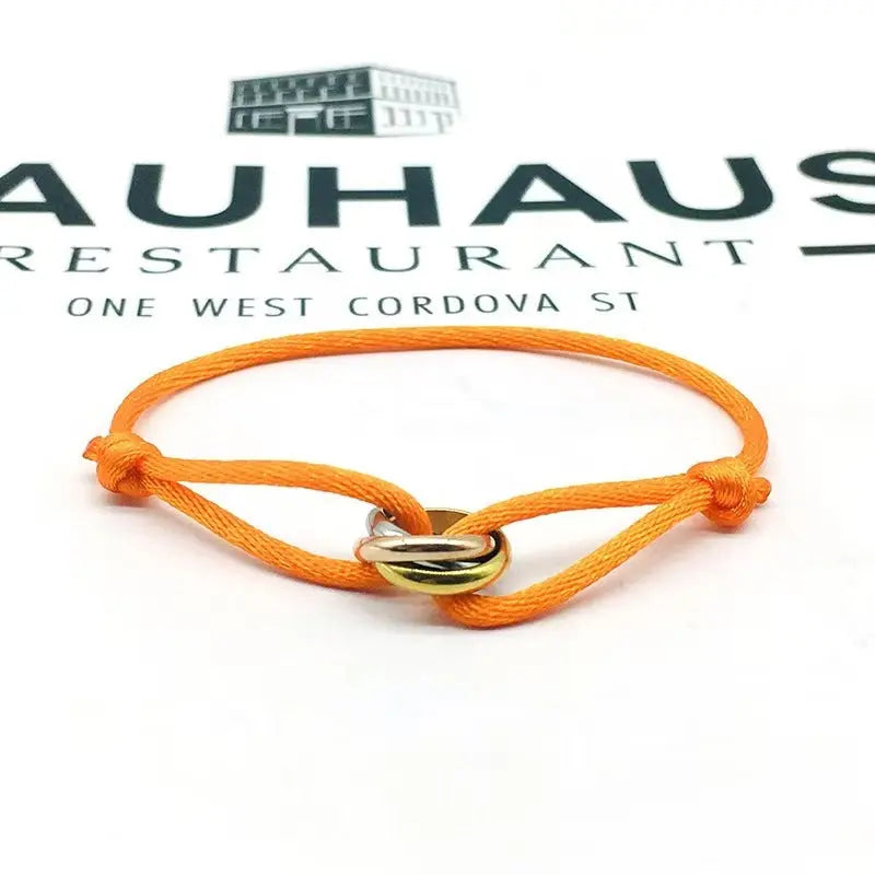 Bracelet ajustable Acier Inoxydable trois anneaux - DIY personnalisable - BMYANY