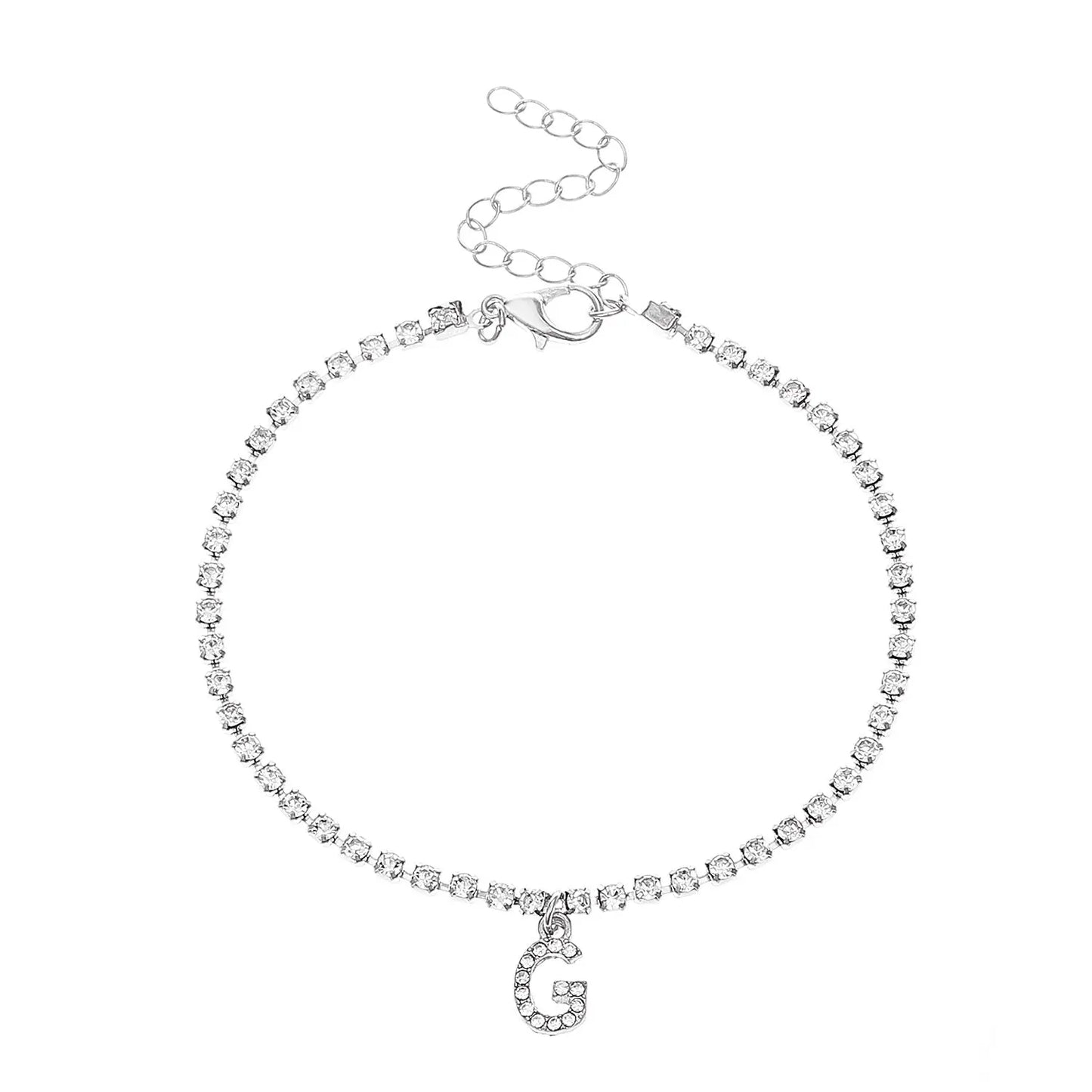 Bracelet de Cheville Hip Hop 26 Lettres Anglaises Créative Plage - BMYANY
