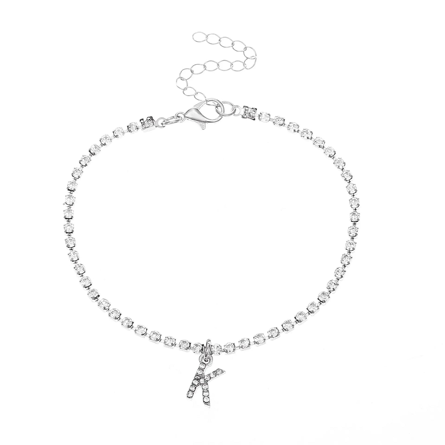 Bracelet de Cheville Hip Hop 26 Lettres Anglaises Créative Plage - BMYANY