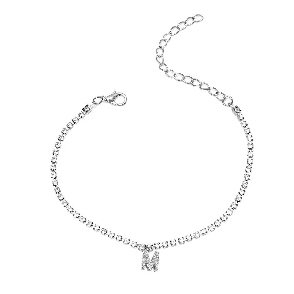 Bracelet de Cheville Hip Hop 26 Lettres Anglaises Créative Plage - BMYANY