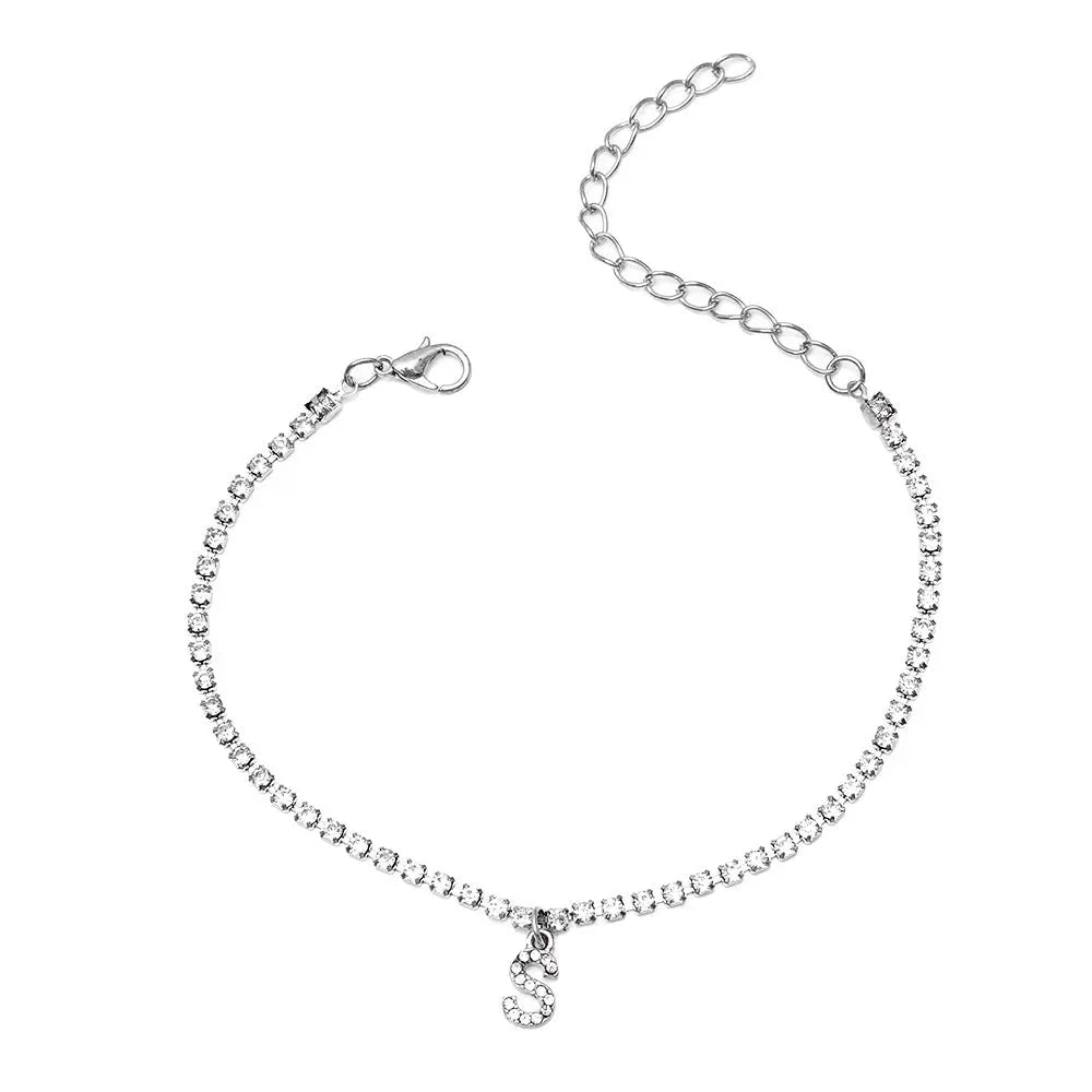Bracelet de Cheville Hip Hop 26 Lettres Anglaises Créative Plage - BMYANY