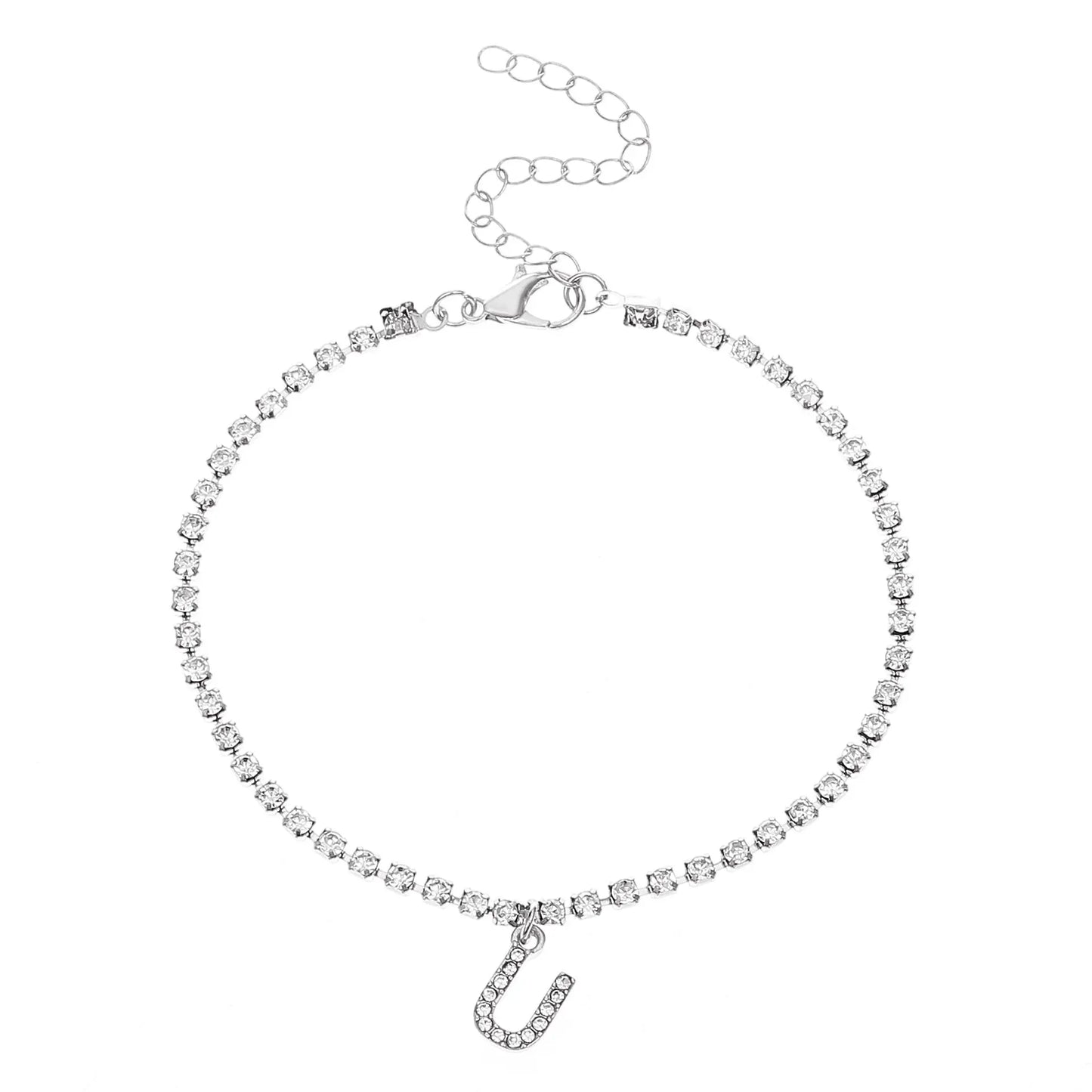Bracelet de Cheville Hip Hop 26 Lettres Anglaises Créative Plage - BMYANY