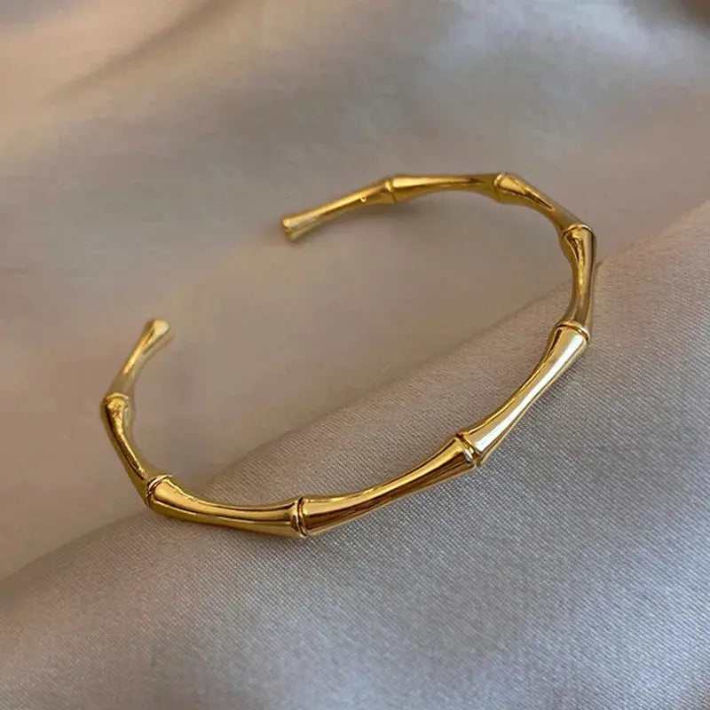 Bracelet en acier inoxydable et titane, style classique et simple femmes - BMYANY