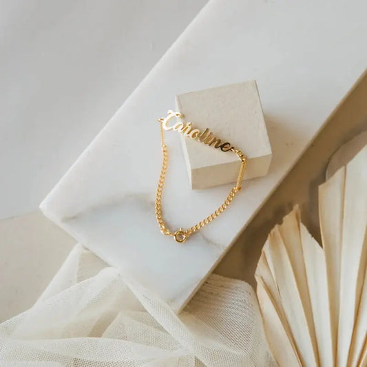 Bracelet personnalisé Prénom Argent - Cadeau Unique Sur Mesure - BMYANY