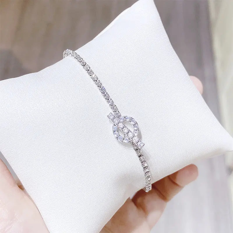Bracelet simple et tendance en cristal de zircon pour femme - BMYANY