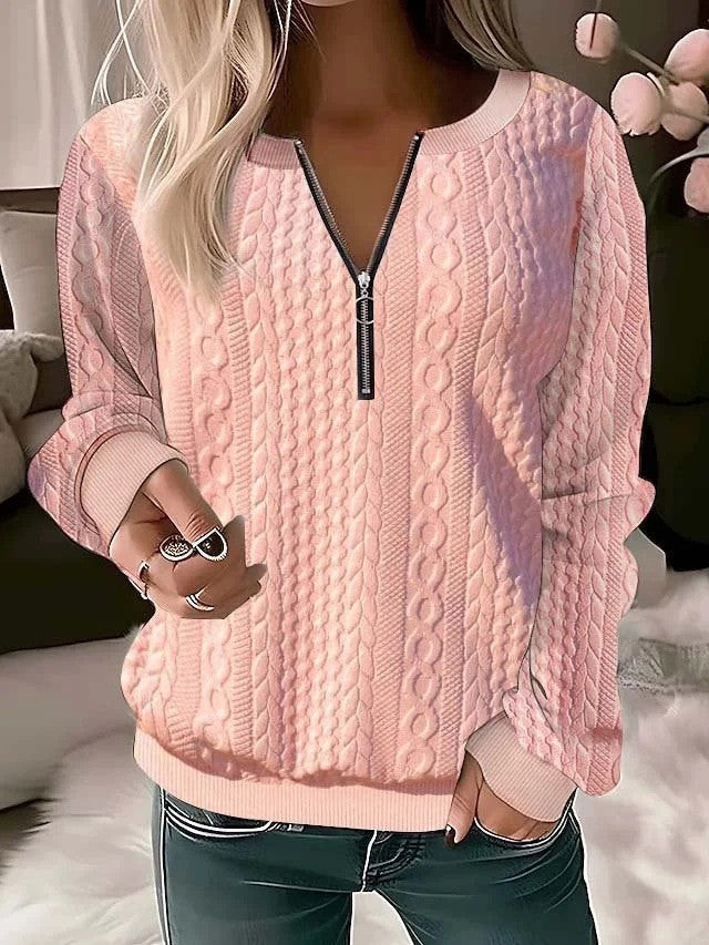 Cardigan Femme à Fermeture Éclair - Pull Élégant Confortable - BMYANY