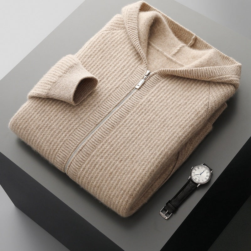 Cardigan Tricoté Manteau Laine Australienne Homme - BMYANY