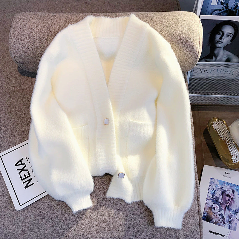 Cardigan femmes en fourrure duveteux printemps automne - BMYANY