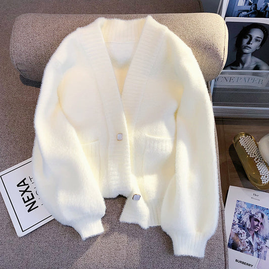 Cardigan femmes en fourrure duveteux printemps automne - BMYANY