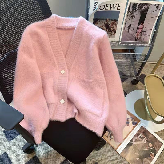 Cardigan femmes en fourrure duveteux printemps automne - BMYANY