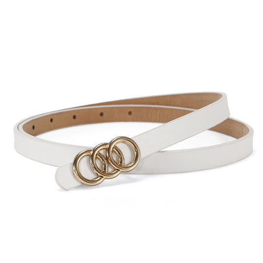 Ceinture Femme Simple à Trois Cercles - Tout Assorti - BMYANY