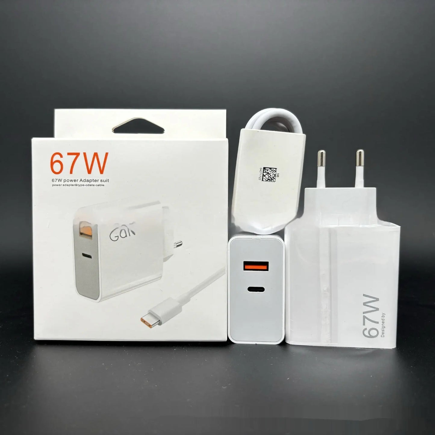 Chargeur Nitrure de Gallium Bleu - Charge Rapide Standard Européen - BMYANY