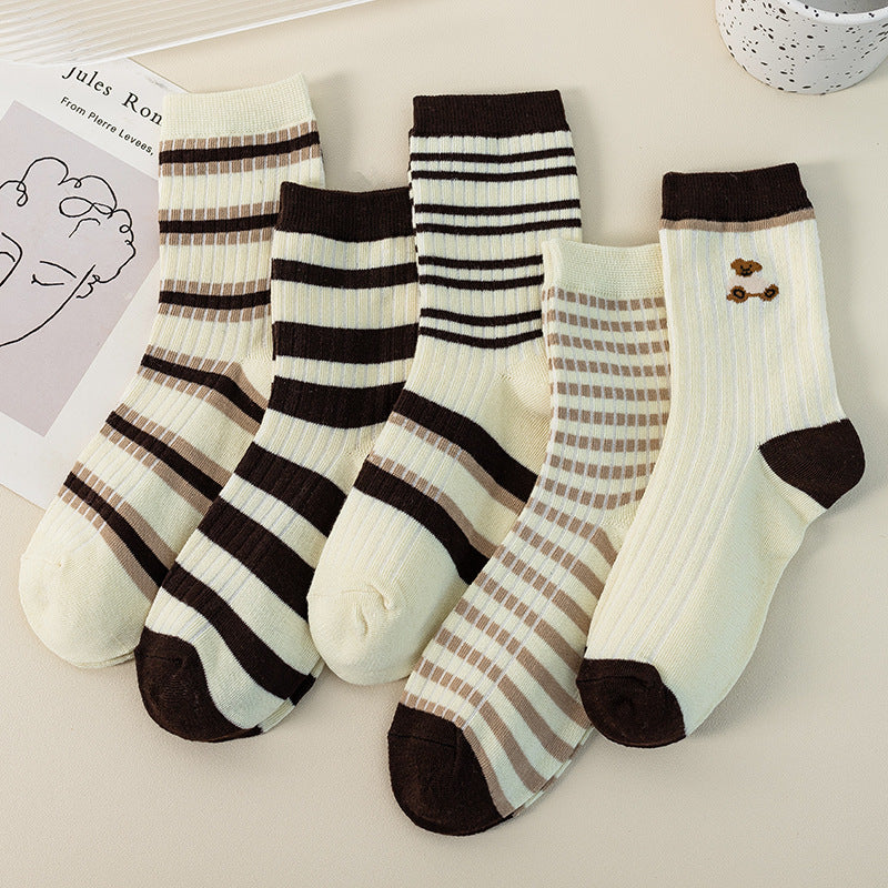 Chaussettes Hautes Cuisse Femme Motif Fruits Cartoon - BMYANY