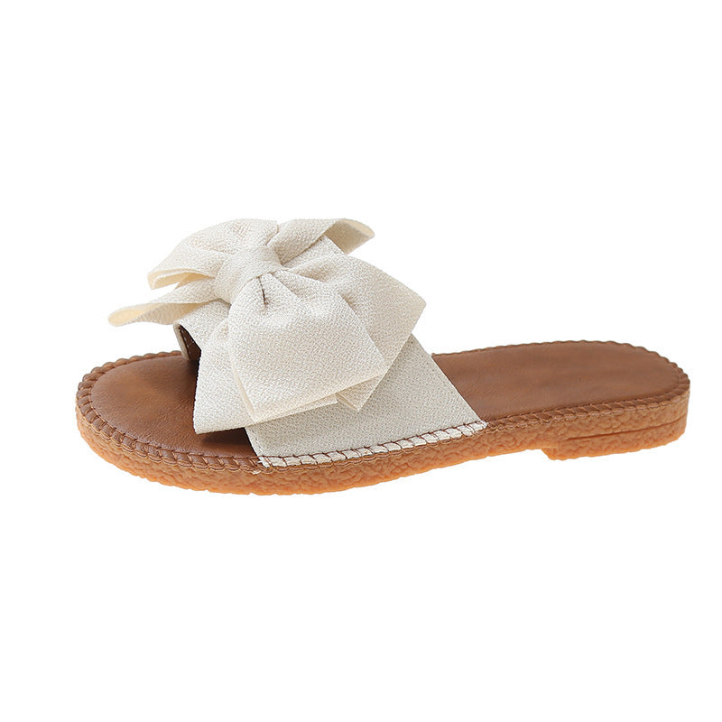 Chaussons Femme Été Nœud - Mules Plates Confortables - BMYANY