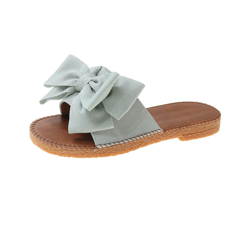 Chaussons Femme Été Nœud - Mules Plates Confortables - BMYANY