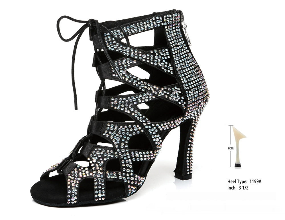 Chaussures de Danse Jazz Femme Montantes à Lacets - BMYANY