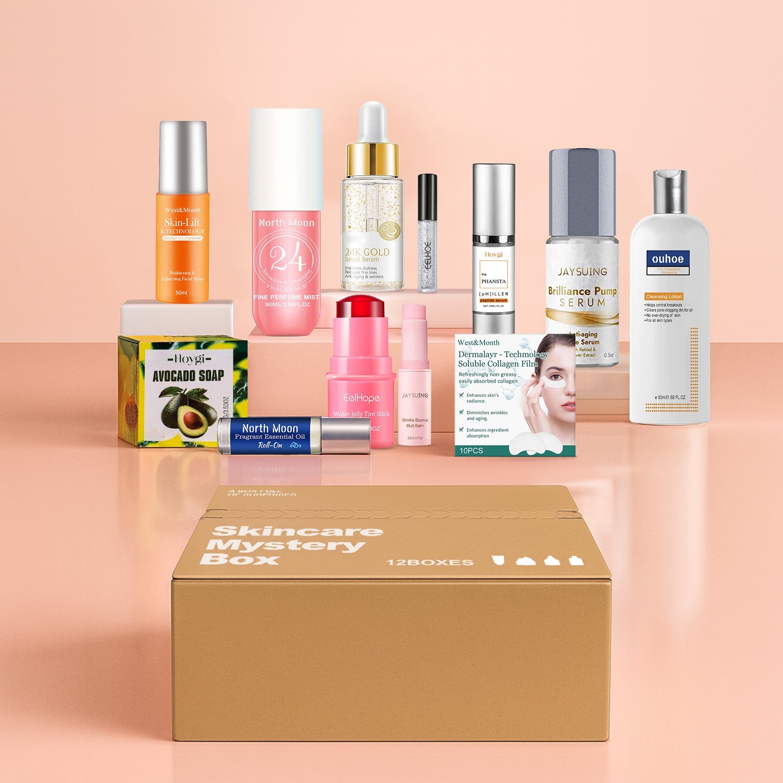 Coffret Mystère Soins de la Peau - 12 Boîtes - BMYANY