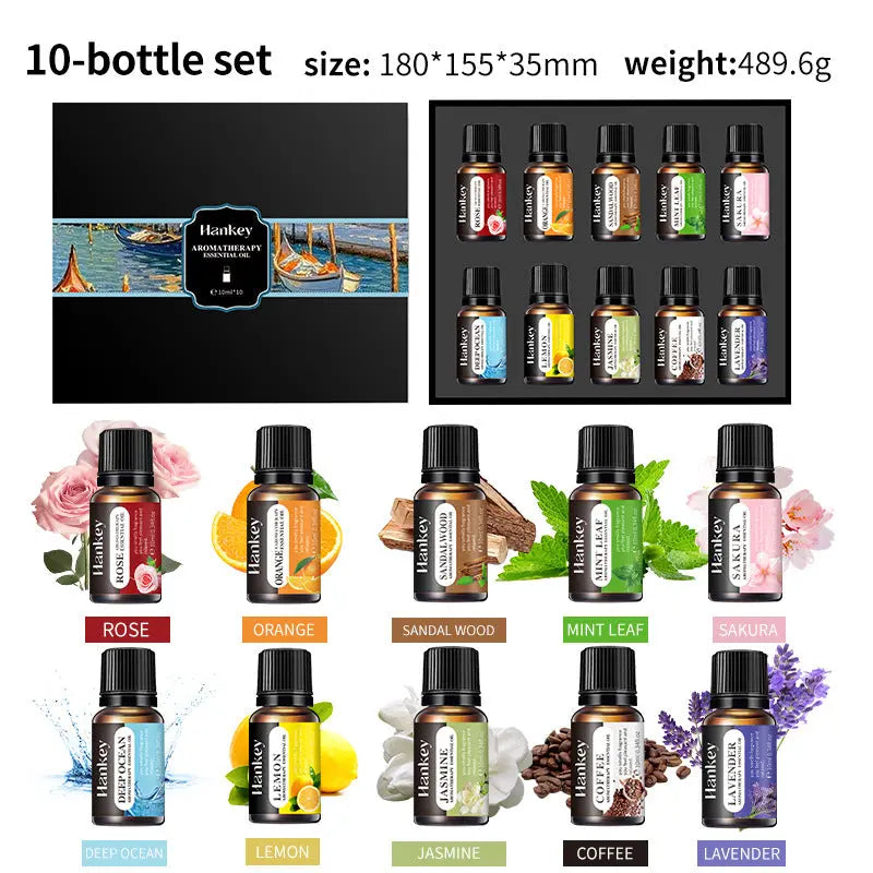 Coffret huiles essentielles aromathérapie hydrosolubles Usage Domestique - BMYANY