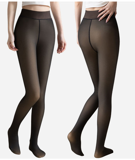 Collants transparents épaissis en velours de jambes chauds pour femmes - BMYANY