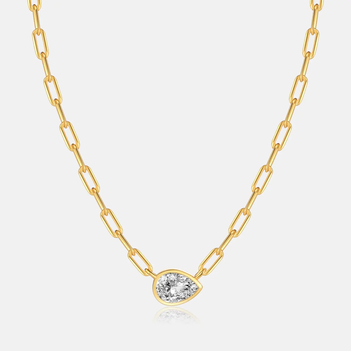Collier Argent Femme S925 Zirconium Versatile  Style Rétro Minimaliste - BMYANY