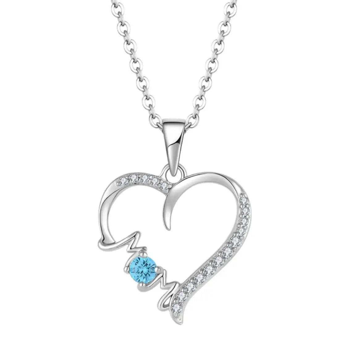 Collier Cœur Argent 925 Scintillant Élégant pour Femme - BMYANY