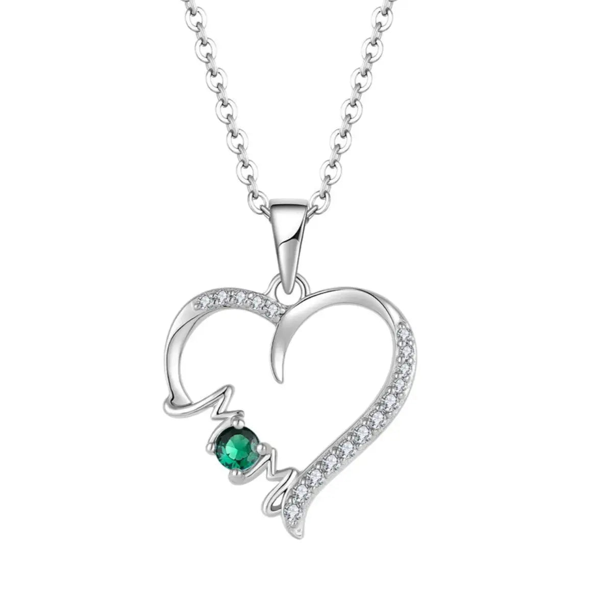 Collier Cœur Argent 925 Scintillant Élégant pour Femme - BMYANY