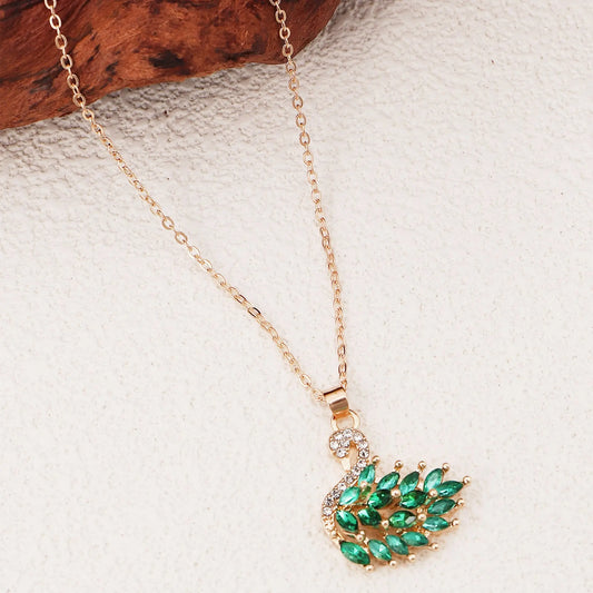 Collier Cygne Zirconium Complet - Élégant et Polyvalent - BMYANY